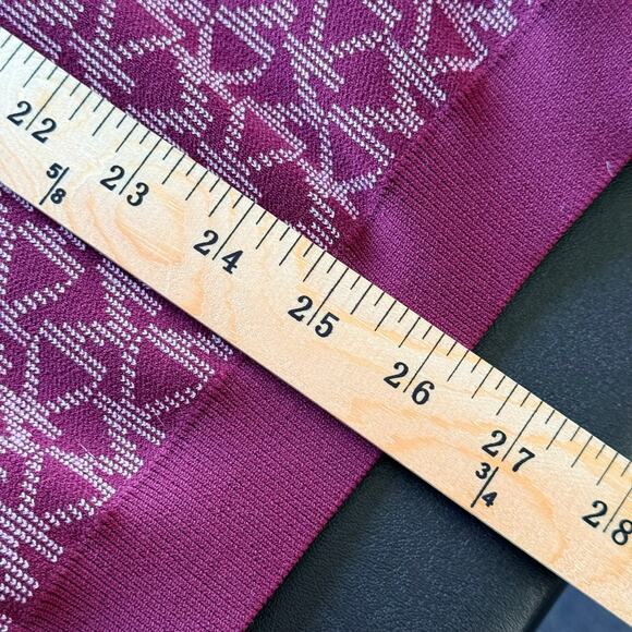 MICHAEL Michael Kors XS NWOT MK Logo Jacquard Merlot Pencil Skirt Sporty Chic - Picture 6 of 11